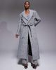 JLUXLABEL JLUXLABEL Savannah formal belted coat in gray tweed - part of a set - 1