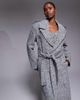 JLUXLABEL JLUXLABEL Savannah formal belted coat in gray tweed - part of a set - 2