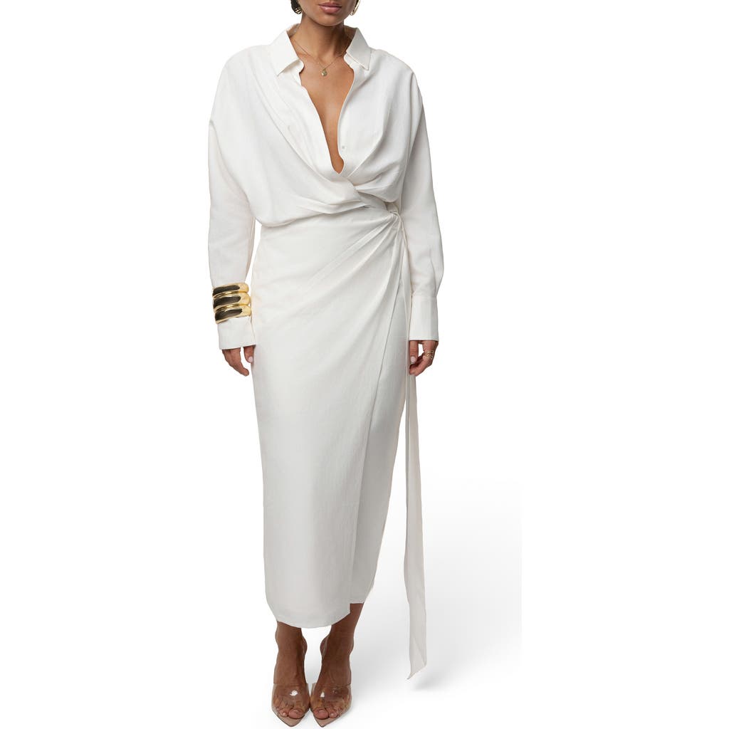 JLUXLABEL JLUXLABEL Skyline Long Sleeve Wrap Dress
