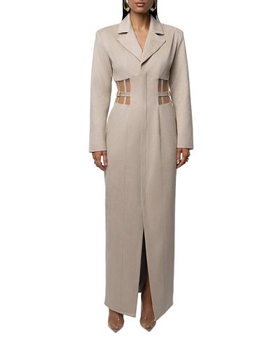 Jluxlabel Jluxlabel Toffee Haze Suede Dress