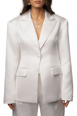 JLUXLABEL JLUXLABEL Victoria Satin Blazer