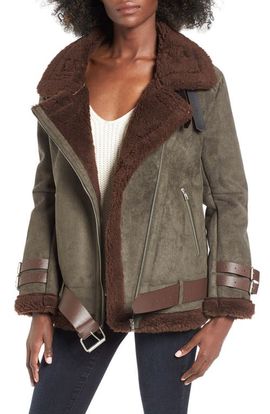 J.O.A. J.O.A. Faux Shearling Jacket