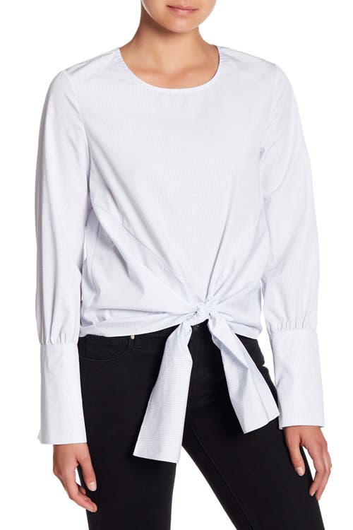 J.O.A. J.O.A. Stripe Tie Front Top