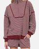 J.O.A. J.O.A. Stripe Top & Shorts Lounge Set - 1
