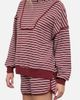 J.O.A. J.O.A. Stripe Top & Shorts Lounge Set - 3