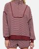 J.O.A. J.O.A. Stripe Top & Shorts Lounge Set - 4