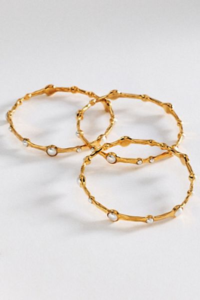 Joanna Laura Constantine Pearl Bangles, Set of 3