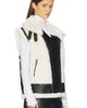 jocelyn jocelyn Faux Shearling & Leather Moto Vest - 2