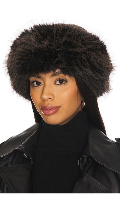 jocelyn jocelyn Faux Shearling Roller Hat