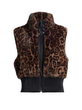 Jocelyn Women's Animal-Print Faux-Fur Vest