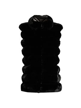Jocelyn Women's Plush Reversible Faux Fur Vest