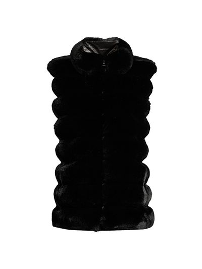 Jocelyn Women's Plush Reversible Faux Fur Vest