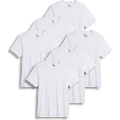 Jockey Jockey Men's Big & Tall 100% Cotton Classic Crew Neck Undershirt- 6 Pack