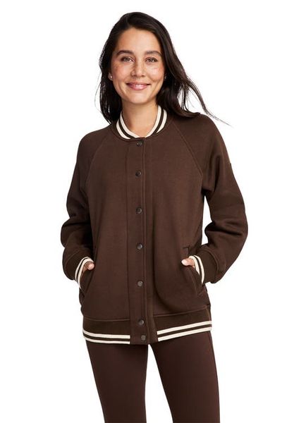 Jockey Jockey Women's Cotton Blend Varsity Jacket