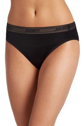 Jockey Jockey Women's Worry Free Microfiber Moderate Absorbency Bikini
