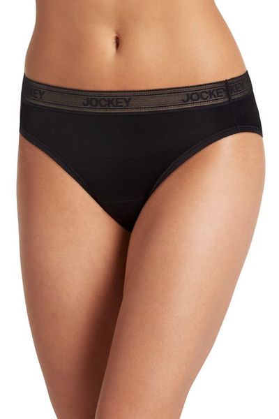 Jockey Jockey Women's Worry Free Microfiber Moderate Absorbency Bikini