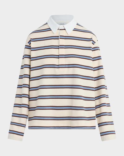 Joe & apos;s Jeans Dylan Striped Cotton Oversized Rugby Shirt