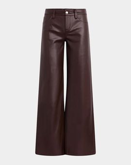 Joe & apos;s Jeans Lou Lou Faux-Leather Wide-Leg Jeans