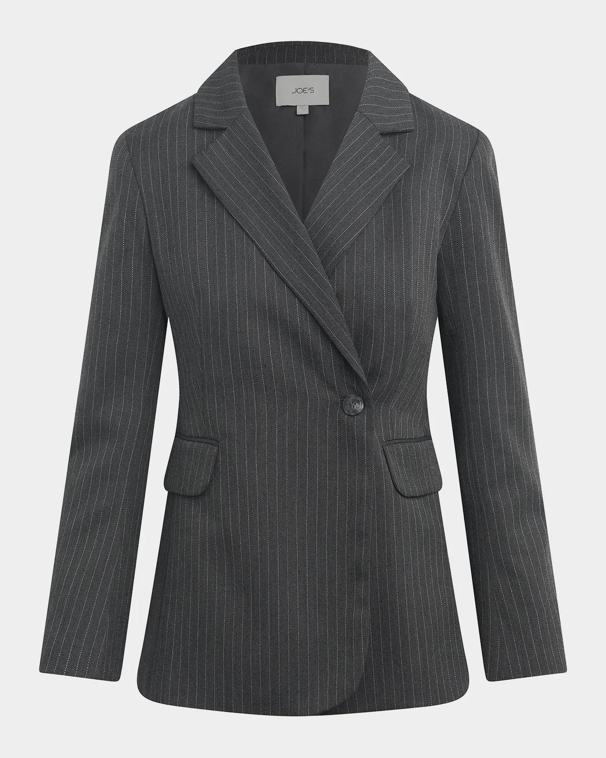 Joe & apos;s Jeans Mecah Pinstripe Double-Breasted Blazer