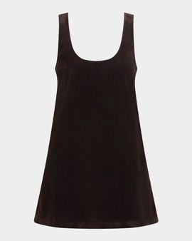 Joe & apos;s Jeans The Scoopneck Faux-Suede Mini Dress
