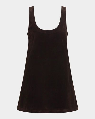 Joe & apos;s Jeans The Scoopneck Faux-Suede Mini Dress