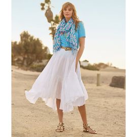 Joe Browns Joe Browns Handkerchief Hem Crinkle Midi Skirt