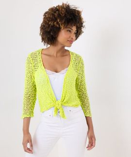Joe Browns Joe Browns Popcorn Knit Tie Front Shrug