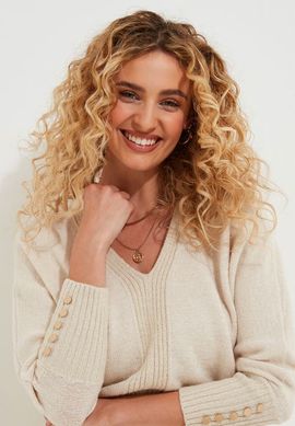Joe Browns Joe Browns V Neck Shimmer Pullover Sweater