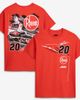 JOE GIBBS RACING TEAM COLLECTION Men's Joe Gibbs Racing Team Collection Red Christopher Bell #20 Rheem T-Shirt  - 1