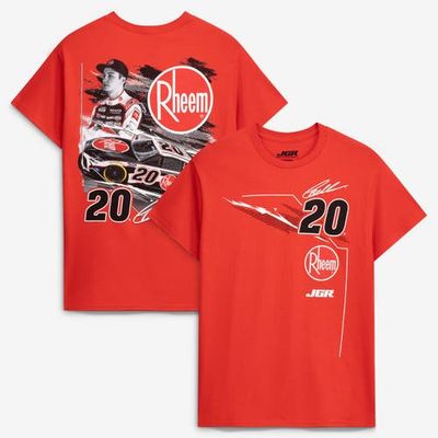 JOE GIBBS RACING TEAM COLLECTION Men's Joe Gibbs Racing Team Collection Red Christopher Bell #20 Rheem T-Shirt 