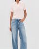 Joe's Jeans Joe's Jeans Cashmere Short Sleeve Polo Sweater Powder Pink - 5