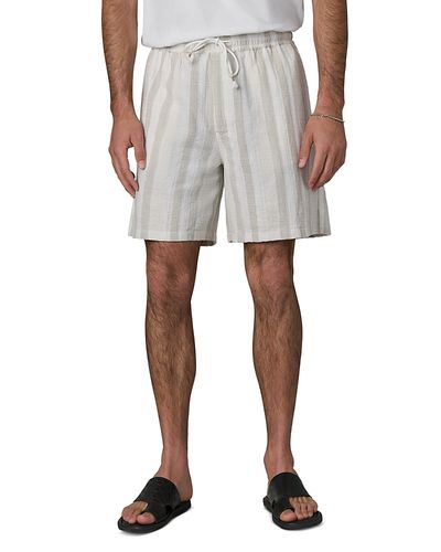 Joe's Jeans Joe's Jeans Cotton Linen Cabana Dobby Stripe 7 Shorts