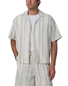 Joe's Jeans Joe's Jeans Cotton Linen Cabana Dobby Stripe Shirt