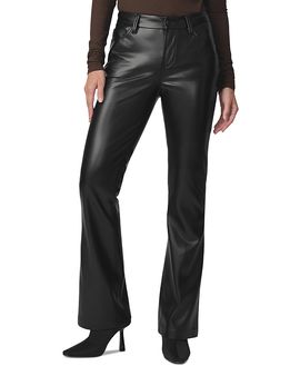 Joe's Jeans Joe's Jeans Faux Leather Mid Rise Jeans in Black