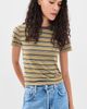 Joe's Jeans Joe's Jeans The Baby Tee CAMEL MULTI STRIPE - 2