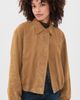 Joe's Jeans Joe's Jeans The Bella Suede Bomber Jacket Nutmeg - 2