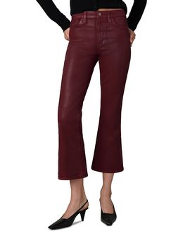 Joe's Jeans Joe's Jeans The Callie Coated High Rise Cropped Bootcut Jeans in Syrah