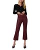 Joe's Jeans Joe's Jeans The Callie Coated High Rise Cropped Bootcut Jeans in Syrah - 2