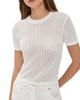 Joe's Jeans Joe's Jeans The Crochet Baby Tee Ecru M - 1