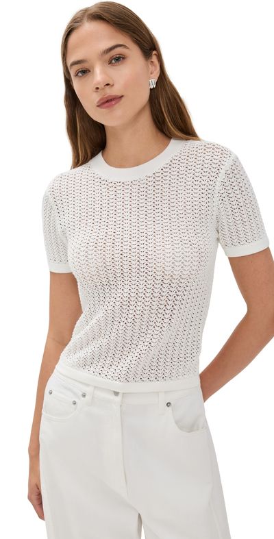 Joe's Jeans Joe's Jeans The Crochet Baby Tee Ecru M