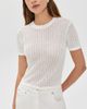 Joe's Jeans Joe's Jeans The Crochet Baby Tee Ecru M - 3