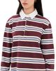 Joe's Jeans Joe's Jeans The Dylan Oversized Rugby Shirt Oxblood/Sky Rugby Stripe - 1