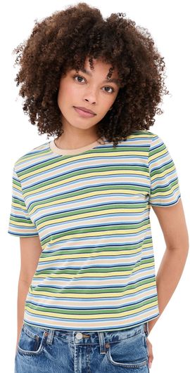 Joe's Jeans Joe's Jeans The Easy Tee Citrus Multi Stripe