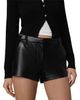 Joe's Jeans Joe's Jeans The Faux Leather Mini Trouser Shorts - 5