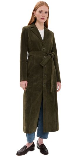 Joe's Jeans Joe's Jeans The Faux Suede Long Coat Olive