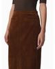 Joe's Jeans Joe's Jeans The Faux Suede Welt Pocket Midi Skirt - 4