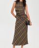Joe's Jeans Joe's Jeans The Ines Midi Skirt Camel Plaid - 5