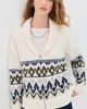 Joe's Jeans Joe's Jeans The Inga Fair Isle Cardigan Ecru Multi Fair Isle - 2