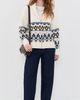 Joe's Jeans Joe's Jeans The Inga Fair Isle Cardigan Ecru Multi Fair Isle - 5