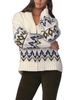 Joe's Jeans Joe's Jeans The Inga Fair Isle Zip Front Cardigan - 4